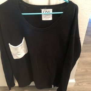 One Teaspoon black / white sweater, S